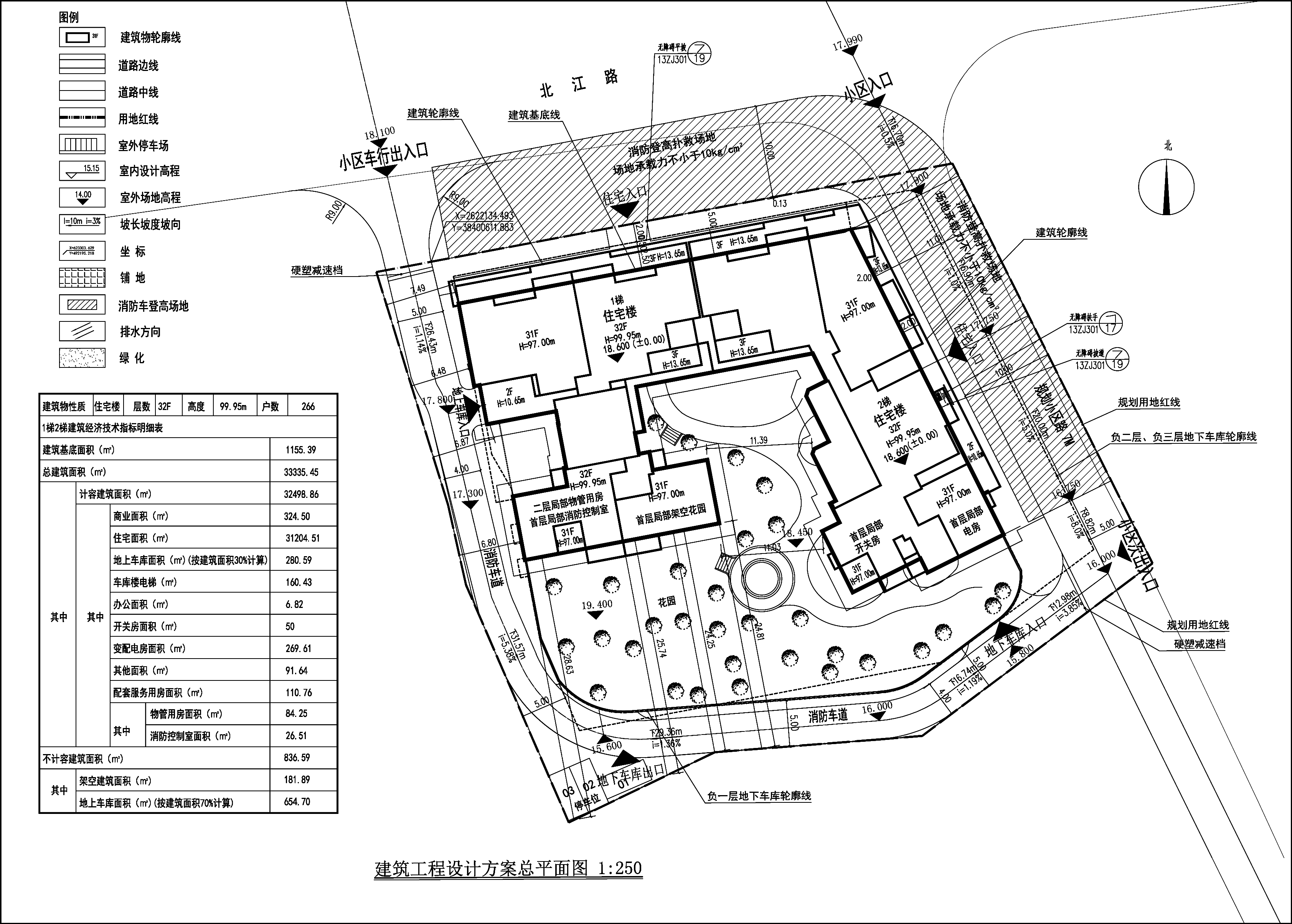 嘉基大廈1梯2梯 建筑工程設(shè)計方案總平面圖.jpg