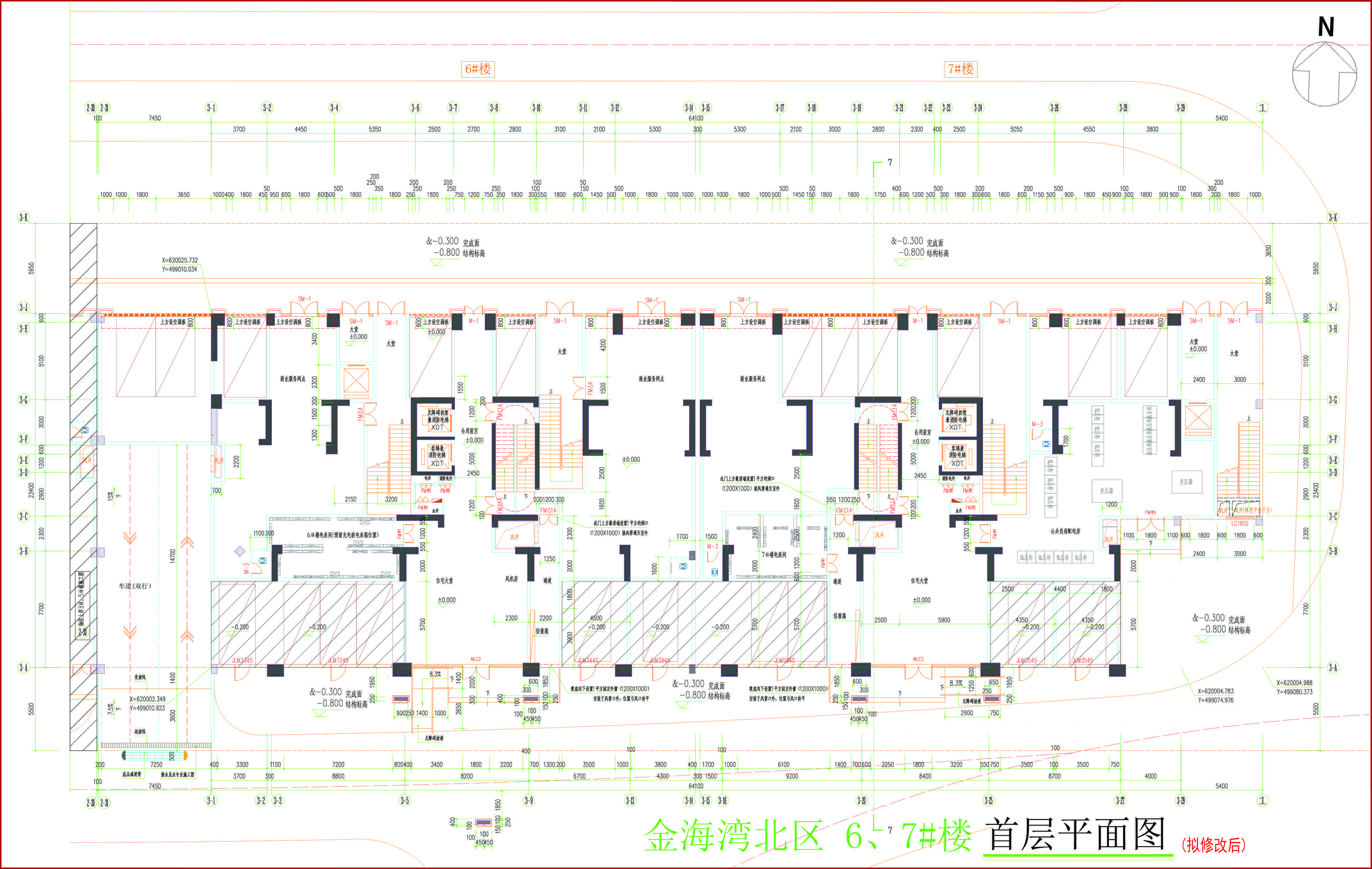 金海灣北區(qū)6、7#樓首層平面圖（擬修改后）.jpg