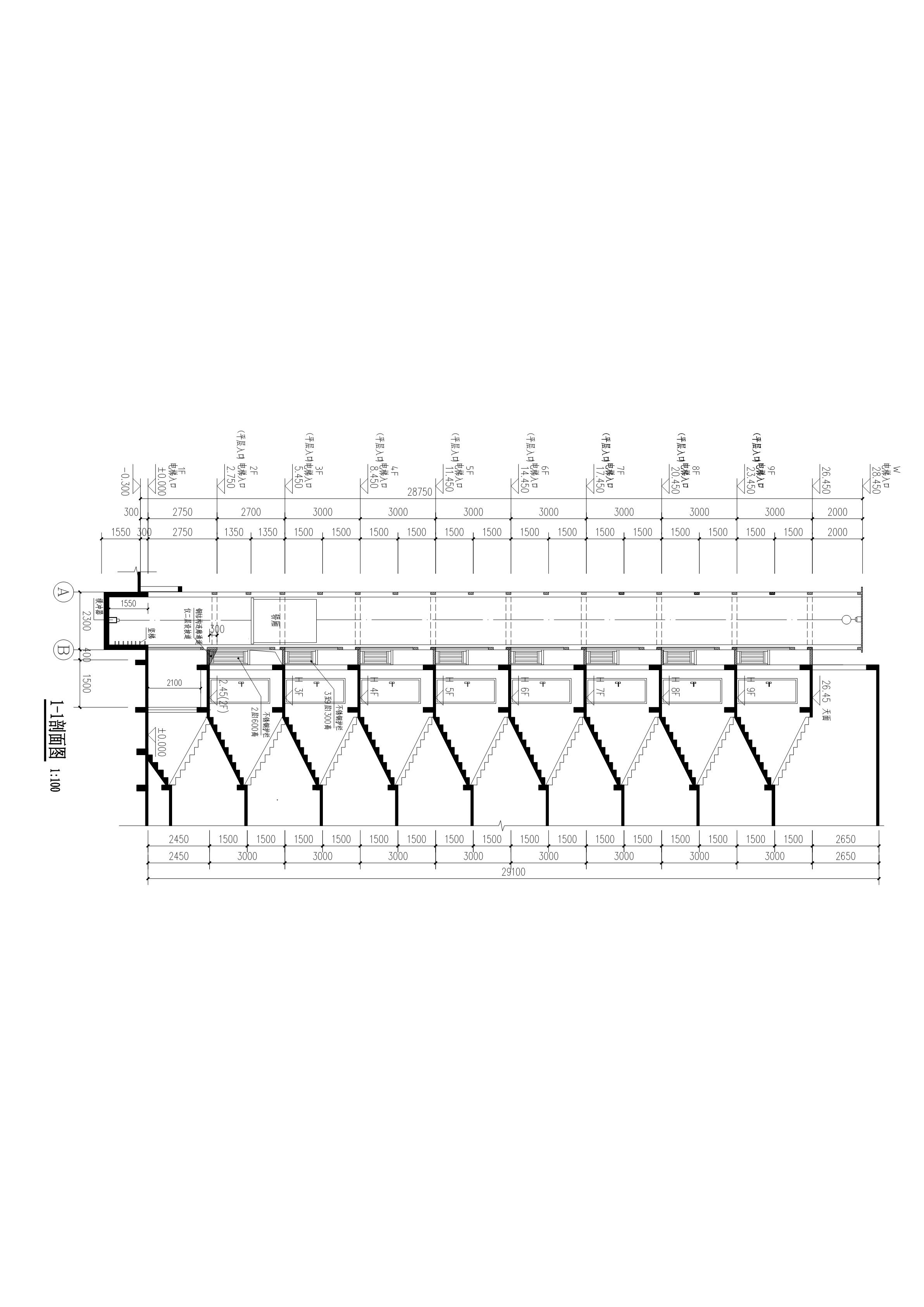 清遠(yuǎn)市新城B24號區(qū)飛來苑B座加鋼梯 剖面_1.jpg