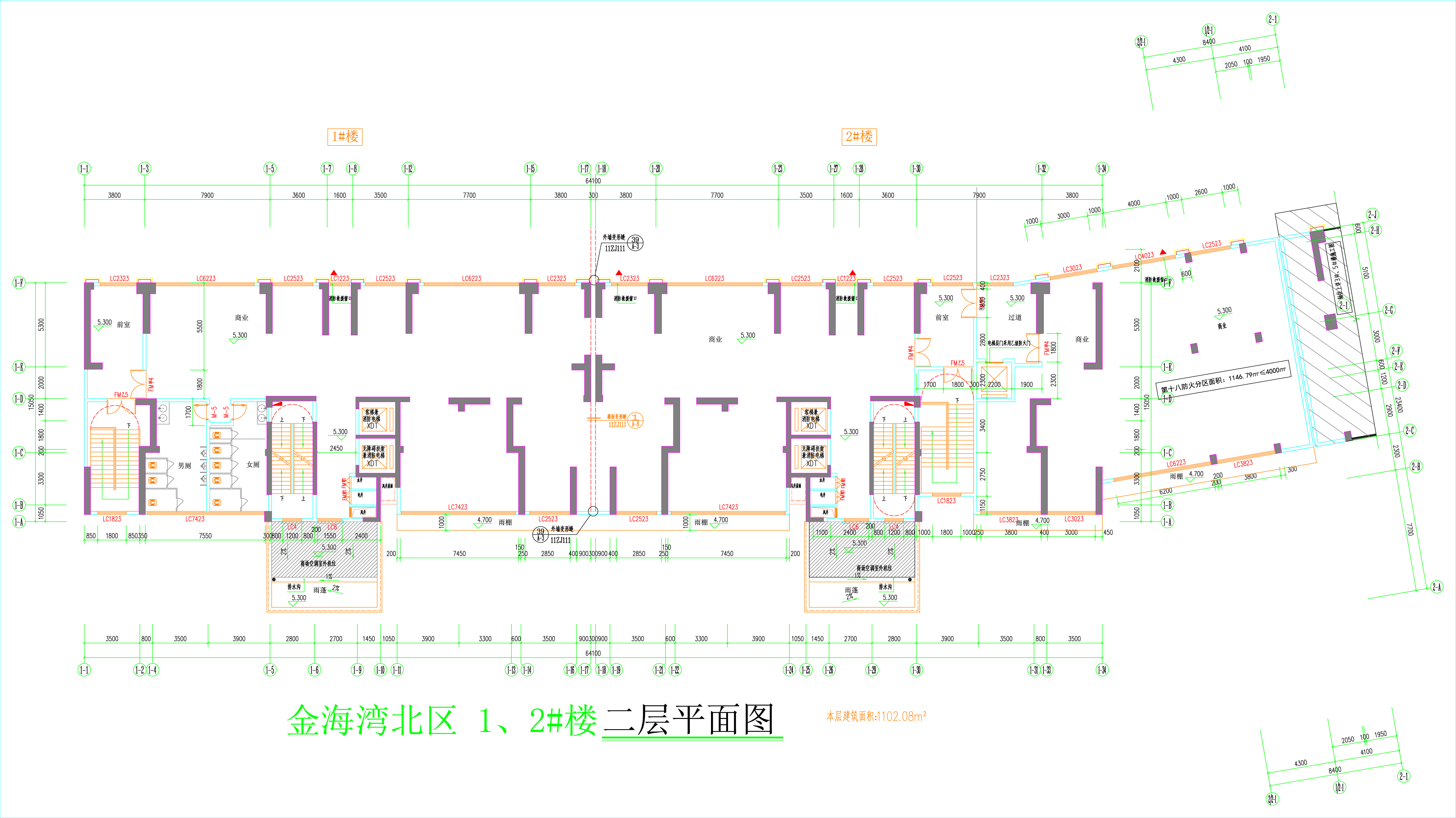 金海灣北區(qū)1、2#樓_二層平面圖.jpg