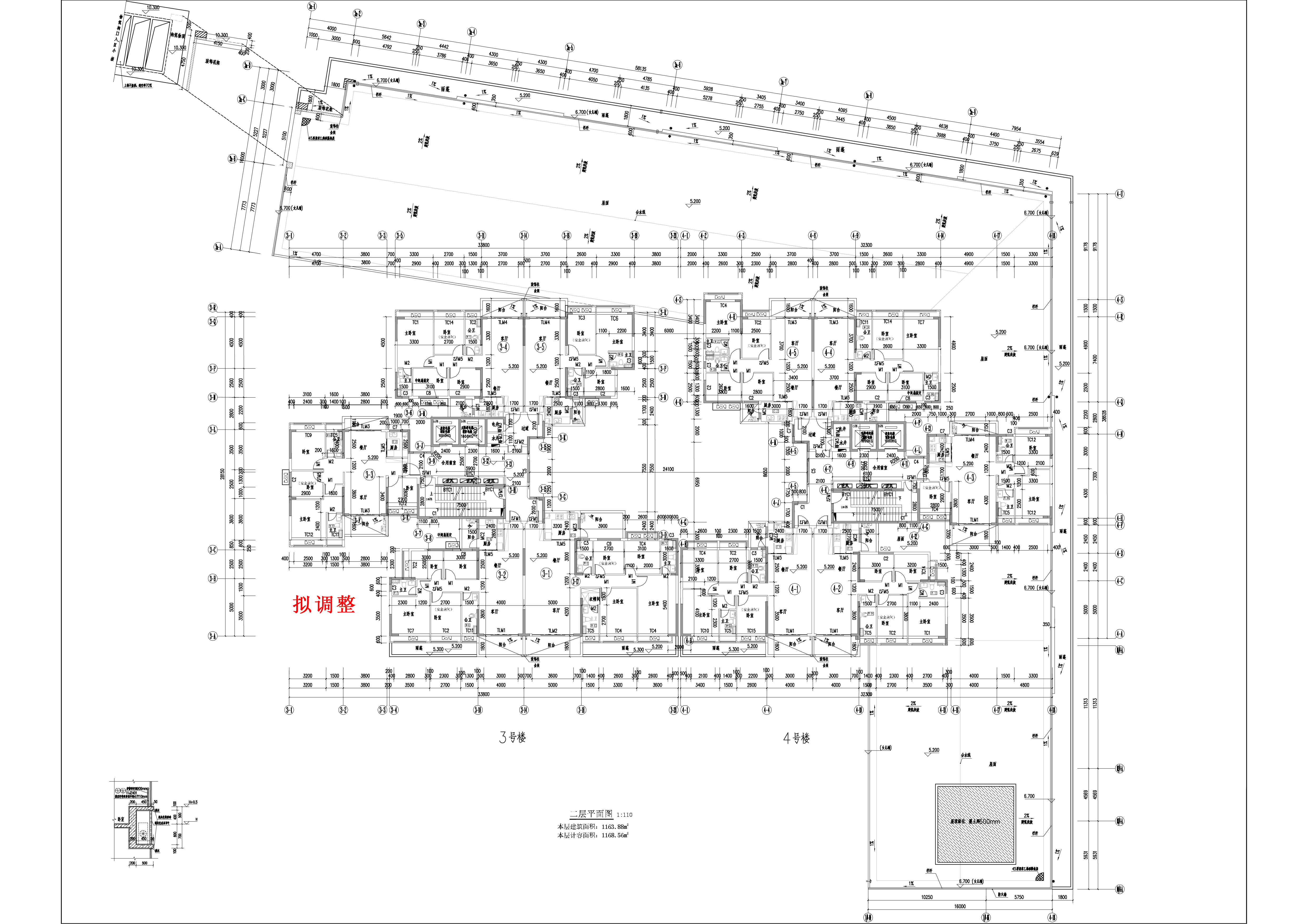 云帆懿景苑3#4#樓報(bào)建圖-二層-擬調(diào)整.jpg